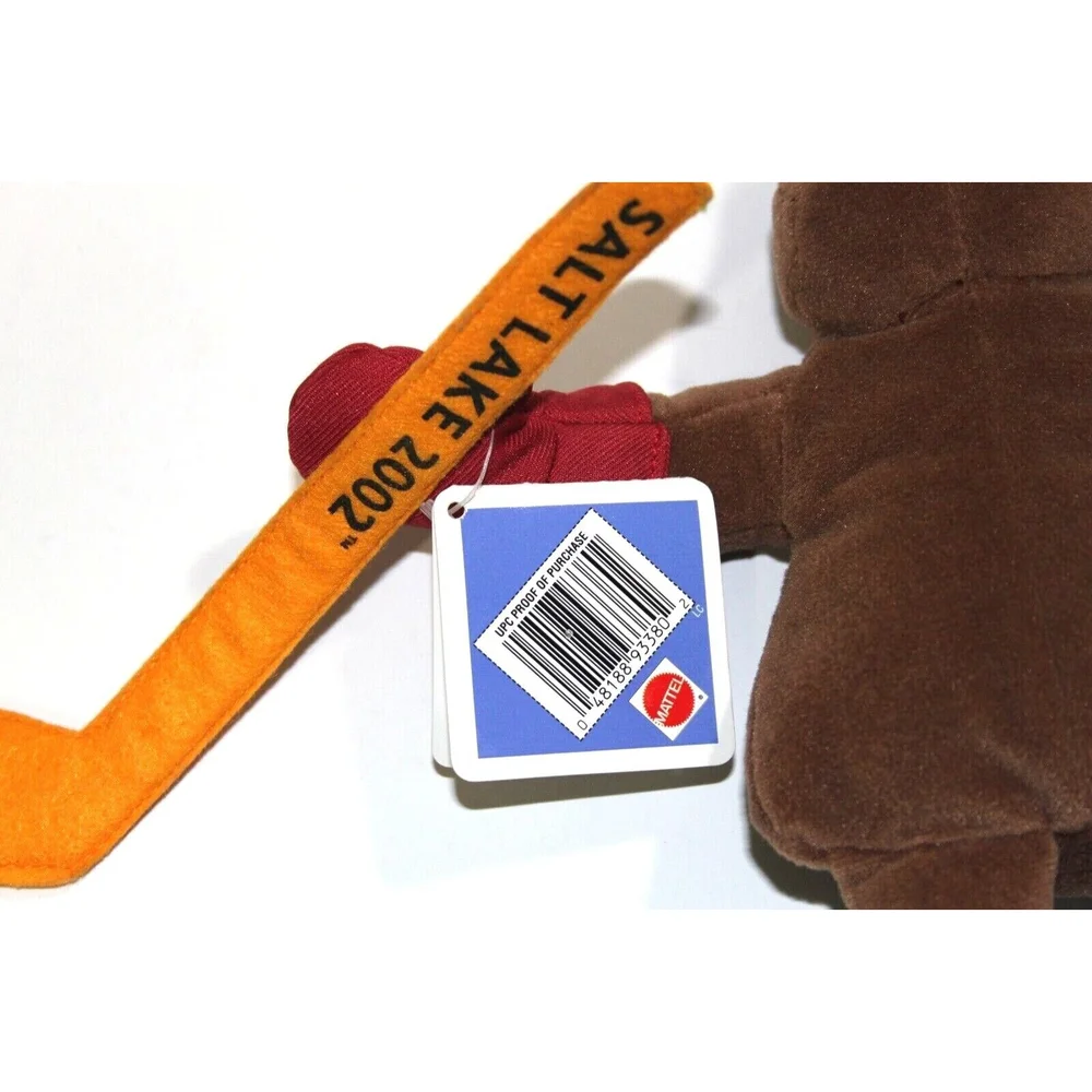 Official Mascot 2002 Olympic Salt Lake City Coal Plush Stuffed Bear Ice Hockey 9